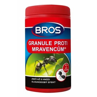 Bros granule proti mravencům 60g + 20% ZDARMA