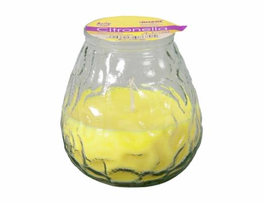 Svíčka zahradní d10cm CITRONELLA sklo