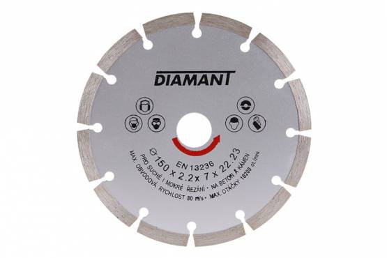 Kotouč diamantový DIAMANT 150x2.2x22.2mm segment