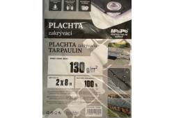 Plachta na dřevo 2x8 130g/m2 šedá