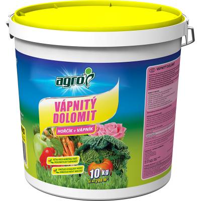 Dolomit vápnitý v plastovém kbelíku 10kg AGRO 