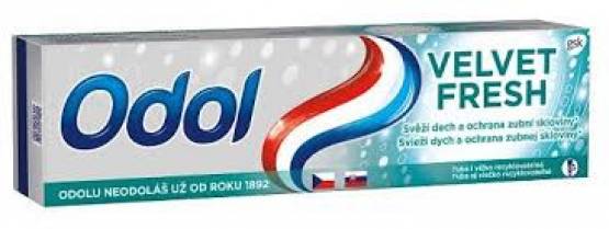 Odol Velvet Fresh zubní pasta s fluoridem 75 ml