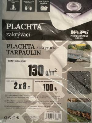 Plachta na dřevo 2x8 130g/m2 šedá