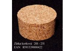 Zátka 20,25l 24x38/34 kork.(P)