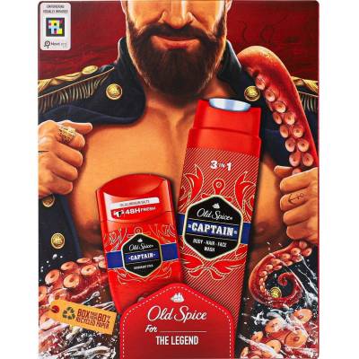 Dárková kazeta Old Spice Captain deodorant 50ml+sprchový gel 250ml