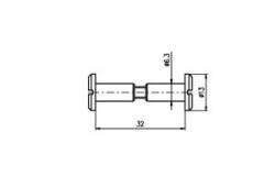 Kování spojovací 32 mm Zn