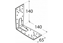 Úhelník s prolisem KP 5  140x140x65x2,5