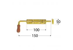 WSP 150 Zástrč pružin.s dřev.koncovkou 150x50