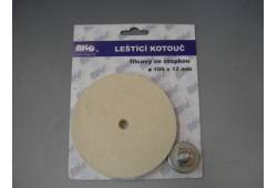 Leštící kotouč 100x12mm filcový,se stopkou BL9340100